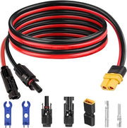 Connessione pannello solare a XT60 cavo di ricarica femmina - 12 AWG cavo pannello solare per stazione di ricarica portatile/generatore solare (1 m)