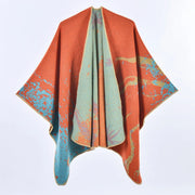 Sciarpa/mantello da donna in cashmere, elegante, spesso e caldo.