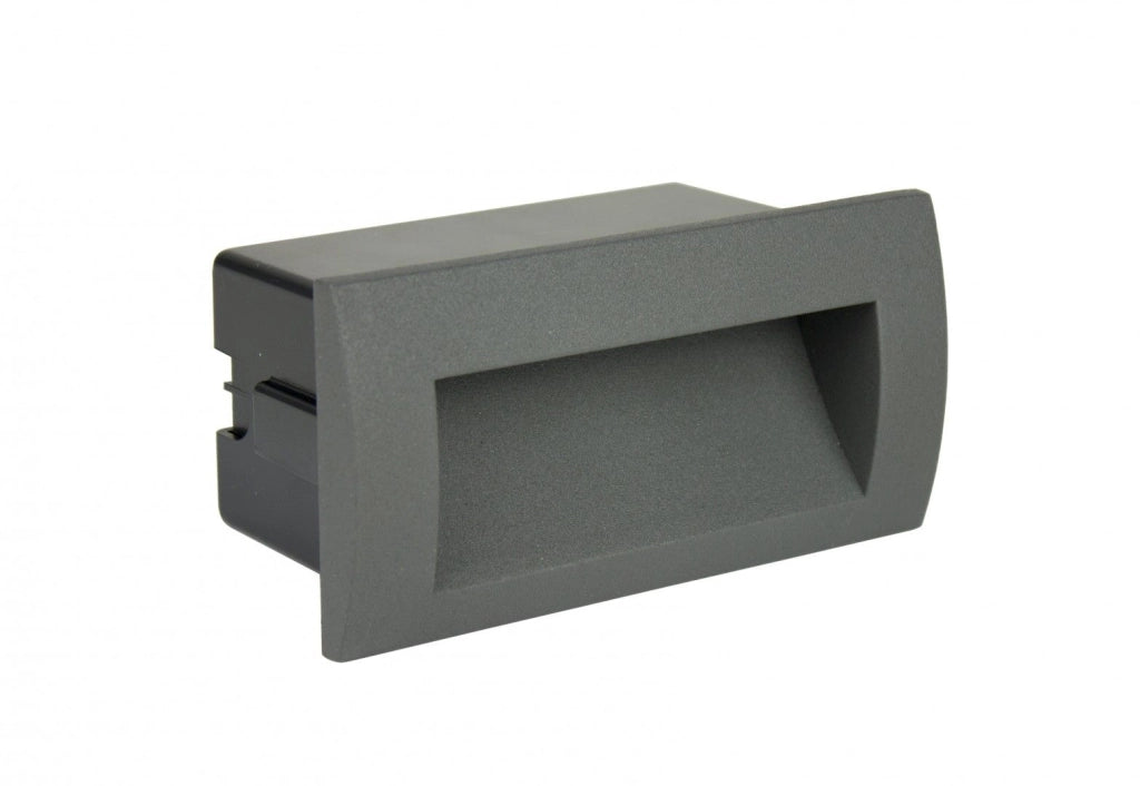 Lampada LED incasso scalini 4W 3000K IP65 grigio SU-MA M2031