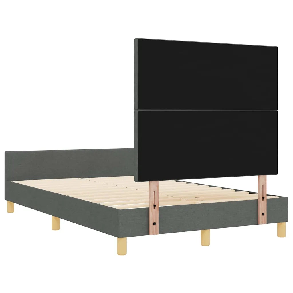 Struttura del letto Grigio scuro 120 x 200 cm Tessuto 3344796