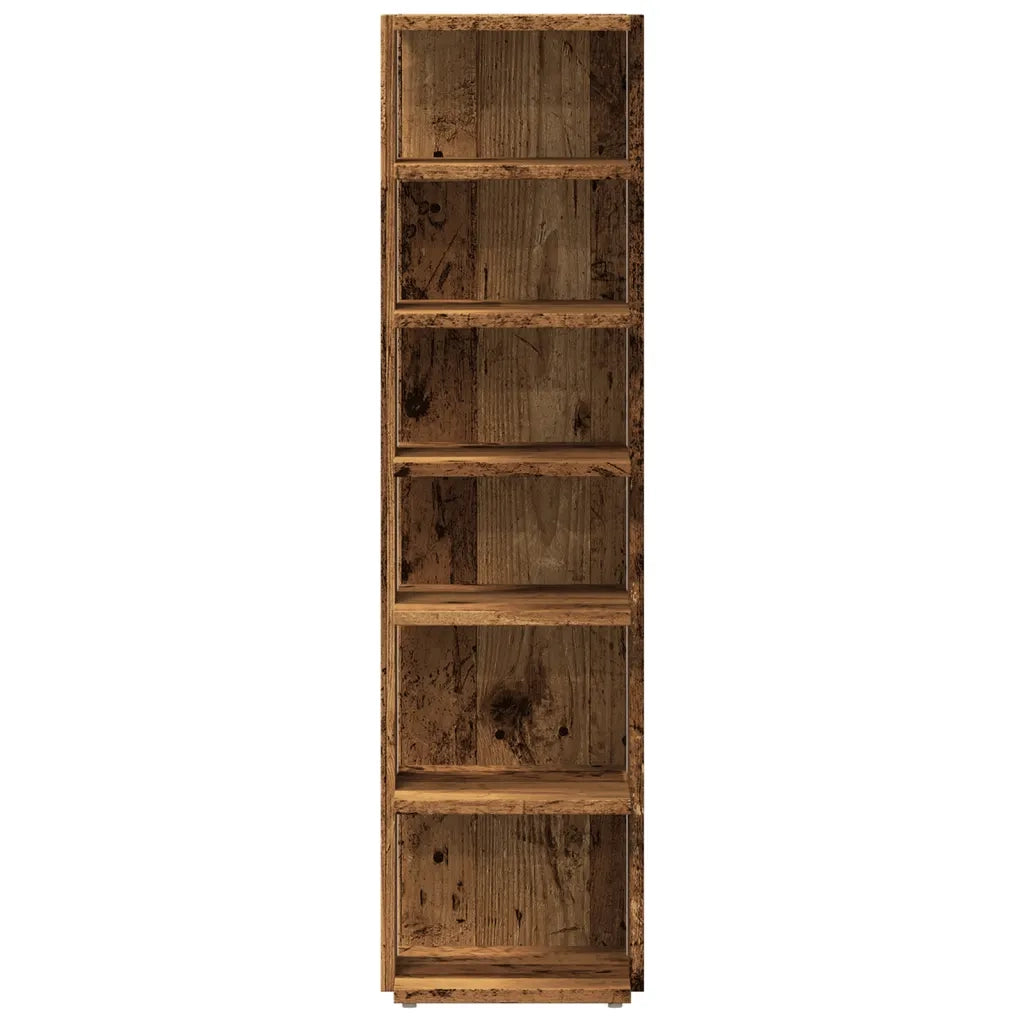 Scarpiere 2 pz Legno Antico 28x27x102 cm in Legno Multistrato