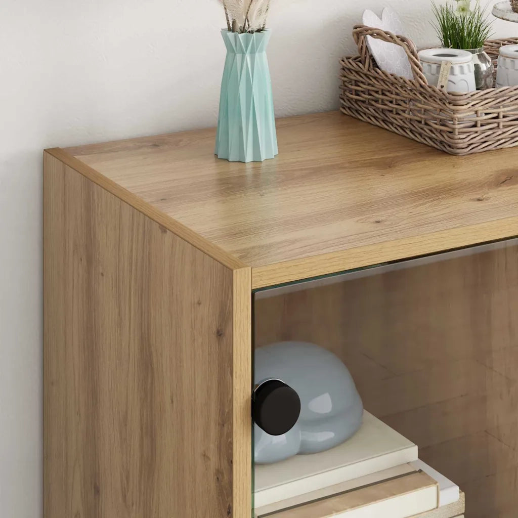 Mobile laterale | Tavolo laterale | Tavolino Rovere artigianale 68 x 37 x 75,5 cm