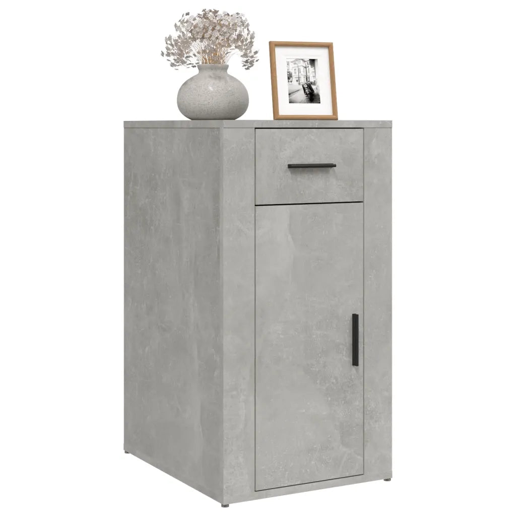 Mobile Scrivania Grigio cemento 40x49x75 cm Legno Multistrato cod mxl 63608