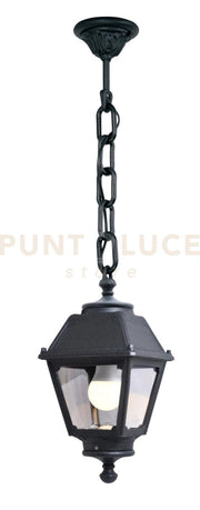 ALBA SOSPENSIONE 1 LUCE ATTACCO E27 NERO IP55
