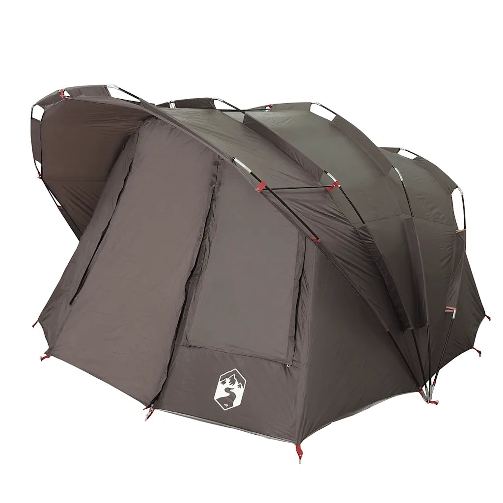 Tenda da Pesca per 5 Persone-Tenda da campeggio Marrone Impermeabile 928283