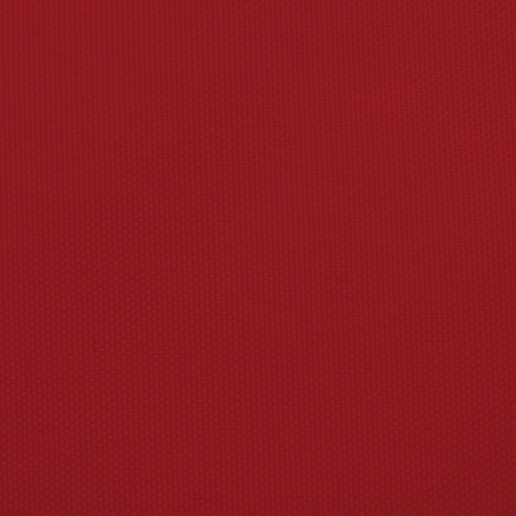 Parasole a Vela Oxford Rettangolare 5x6 m Rosso 135659