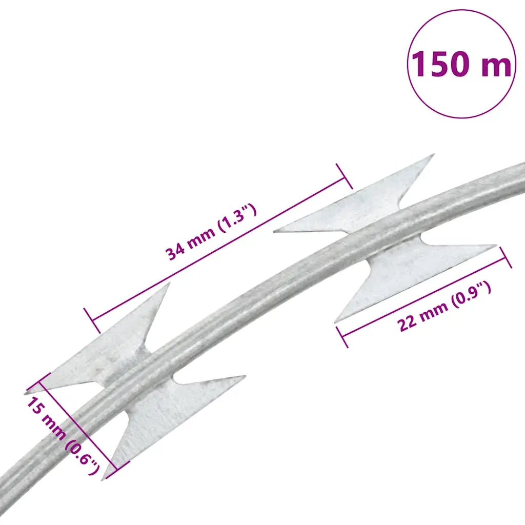 Filo Spinato in Acciaio Zincato 150 m BTO-22 CFW1459494