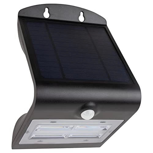 REV 2091110400 LED Solar Strahler Butterfly 3,2 W con Sensore di Movimento 400 lm IP54 colore Nero