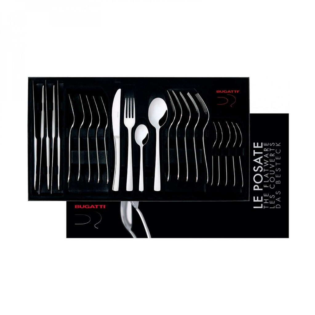 TENDENCE, Posate Set 24 Pz, Scatola Gallery, Casa Bugatti