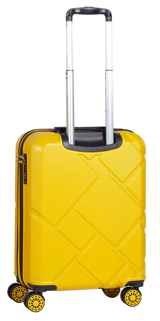 Trolley Valigia Bagaglio a Mano Rigida in ABS 4 Ruote TSA Ravizzoni Mango Giallo
