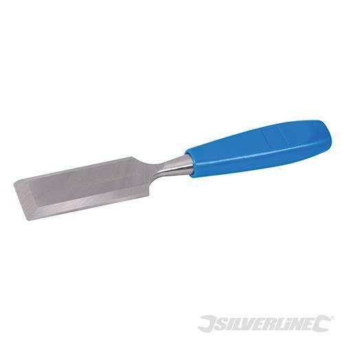 Scalpelli per legno in acciaio manico rivestito in plastica Silverline - 32mm