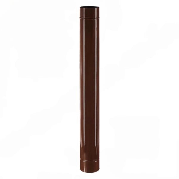 TUBO SMALTATO PER STUFE cm 50 ø 10 marrone EUROPROFIL