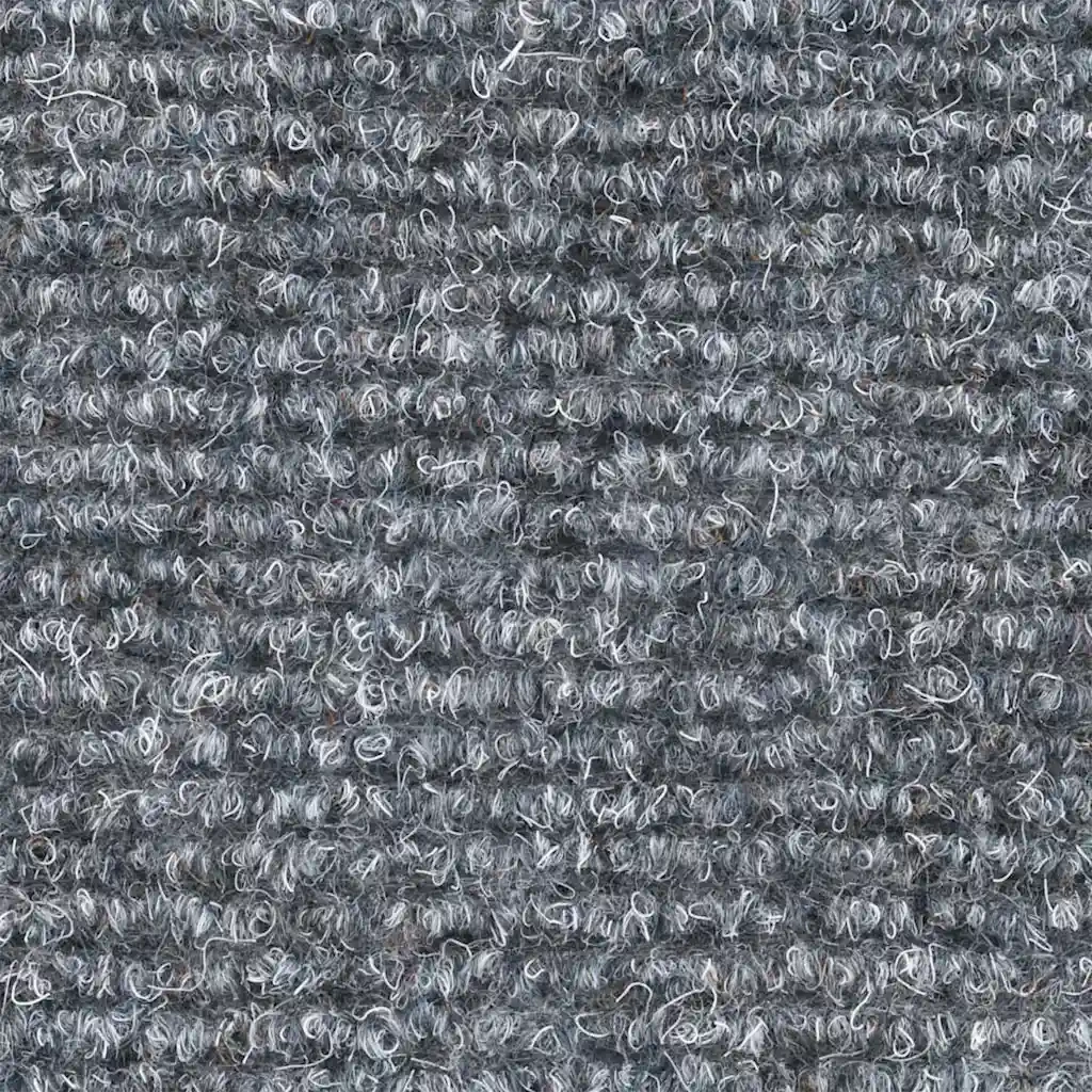 vidaXL Tappetini per scale autoadesivi 20 pz 56x17x3 cm Grigio chiaro semicircolari