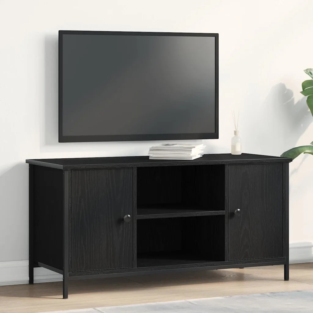 Mobile TV 100 x 40 x 50 cm Rovere nero Legno ingegnerizzato 862141