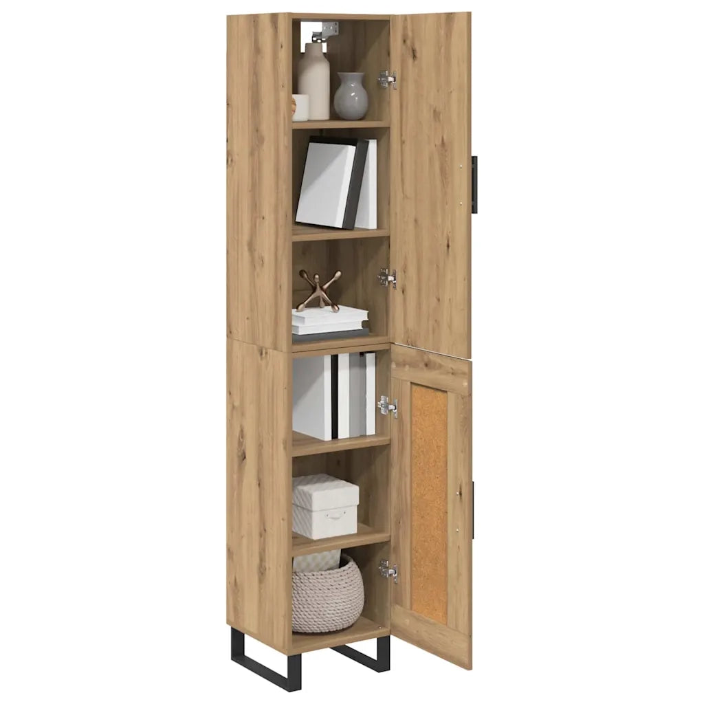 Credenza-Buffet-Armadio da cucina Rovere artigianale 34,5 x 34 x 180 cm 453394