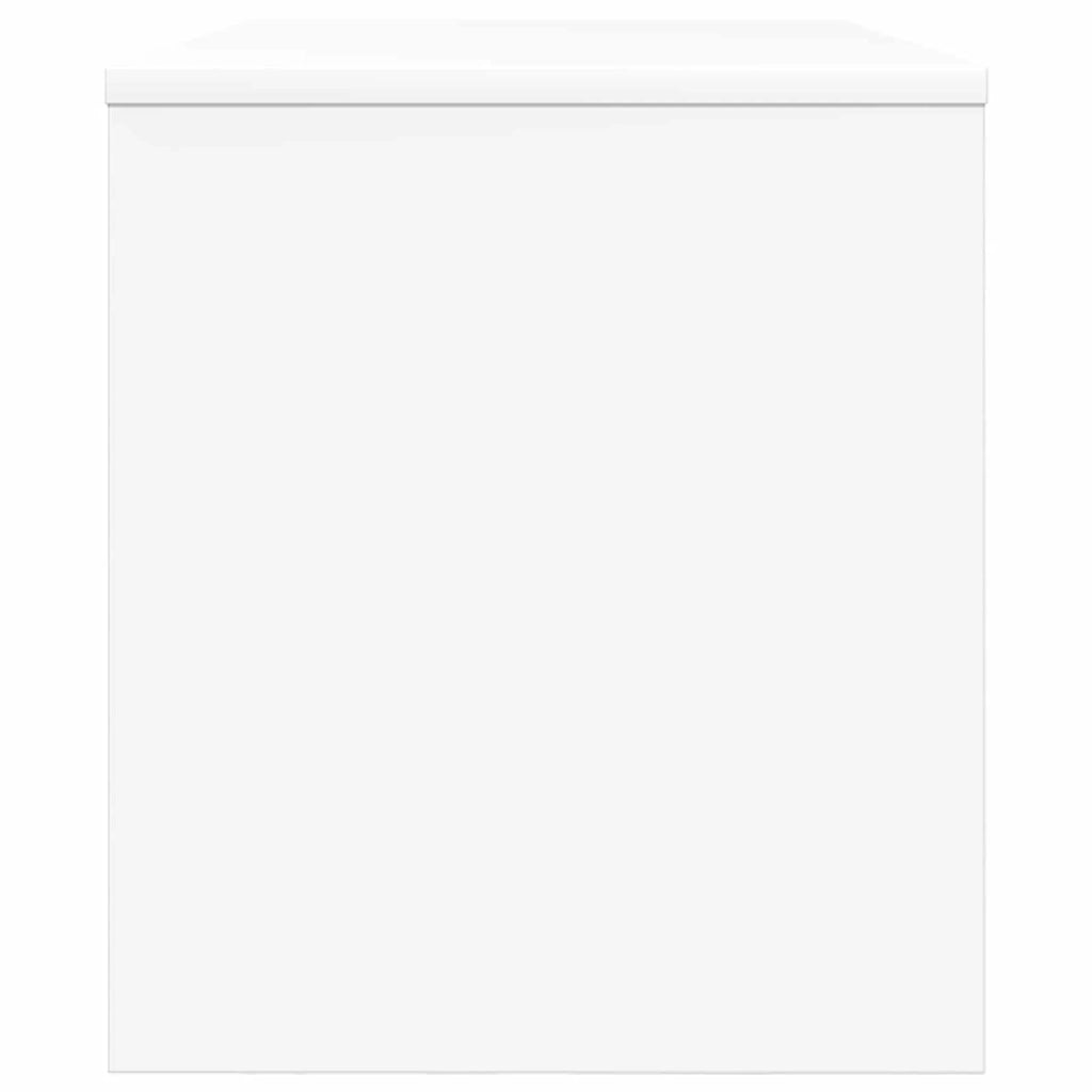 Mobile porta TV rettangolare moderno con contenitore funzionale 80 x 35 x 40 cm legno ingegnerizzato bianco 02_0058345