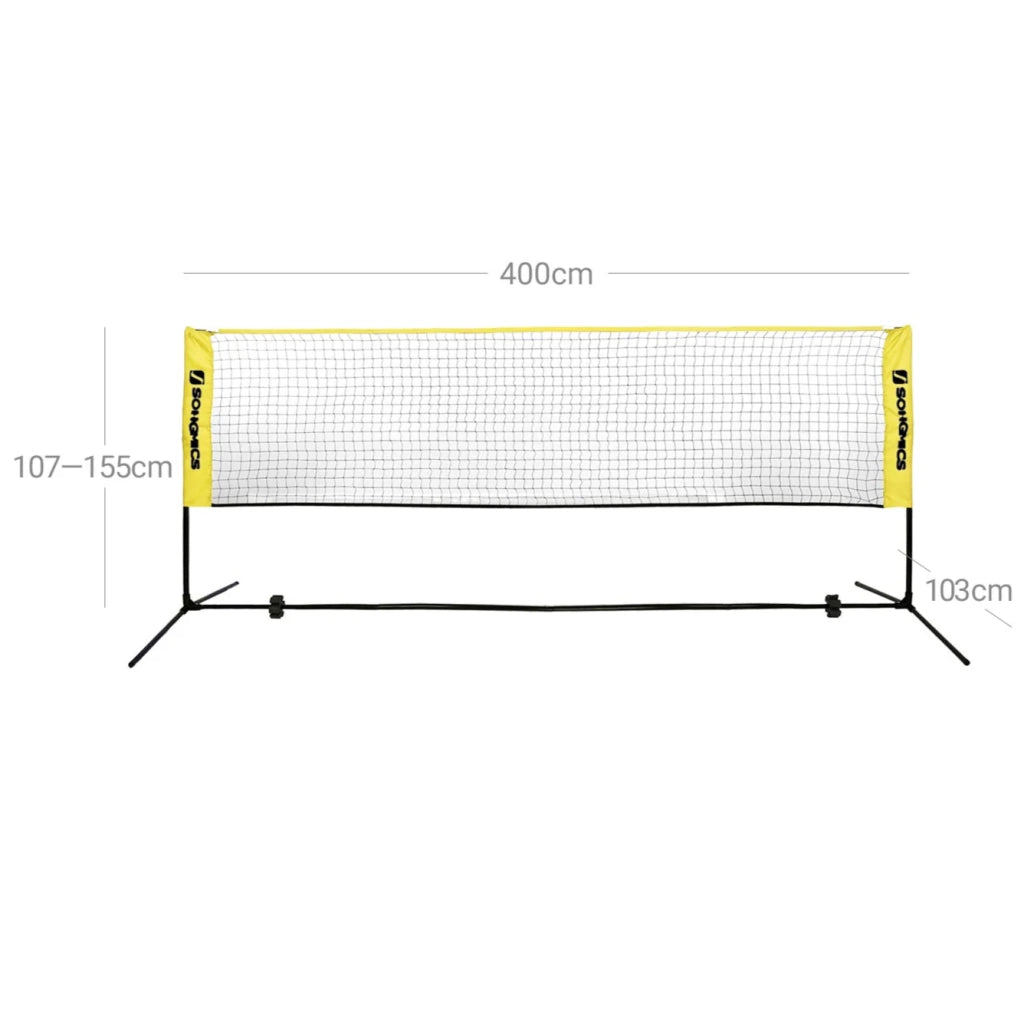 Rete da badminton 4 m regolabile con rete 12_0001998