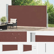 Extendable Side Awning 160x500 Cm Brown