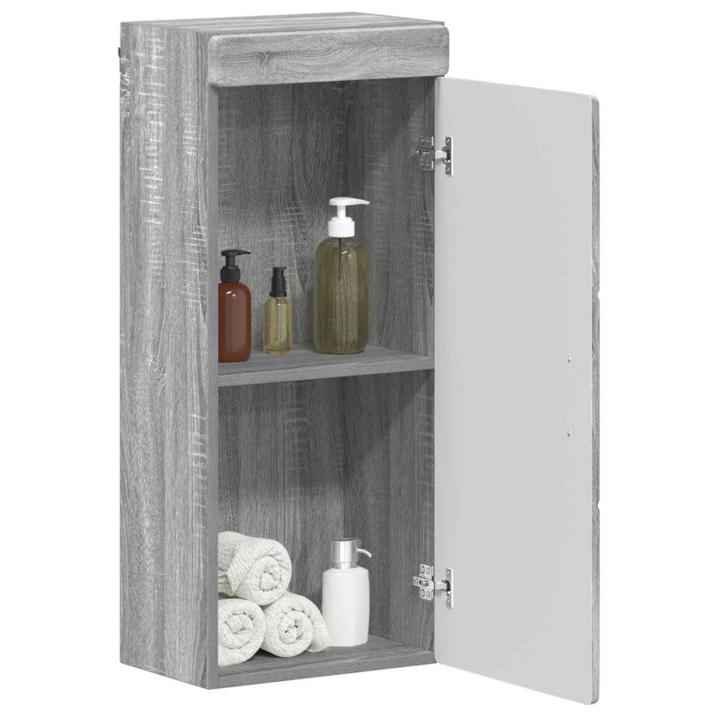 Armadio da bagno a muro TULUM Grigio Sonoma 37 x 24,5 x 86 cm 880337