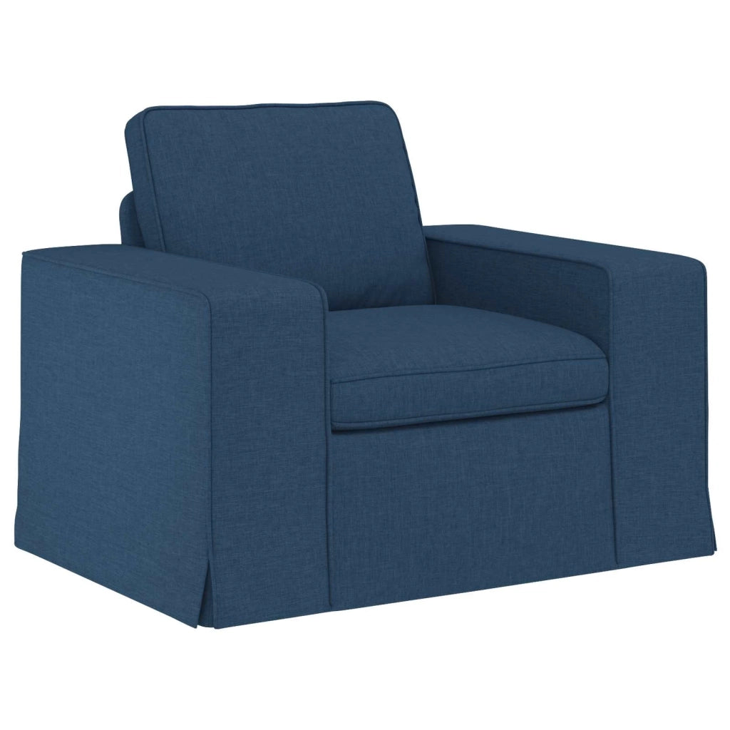 Set di divani 2 pcs Blu 162 x 80 x 82 cm Tessuto