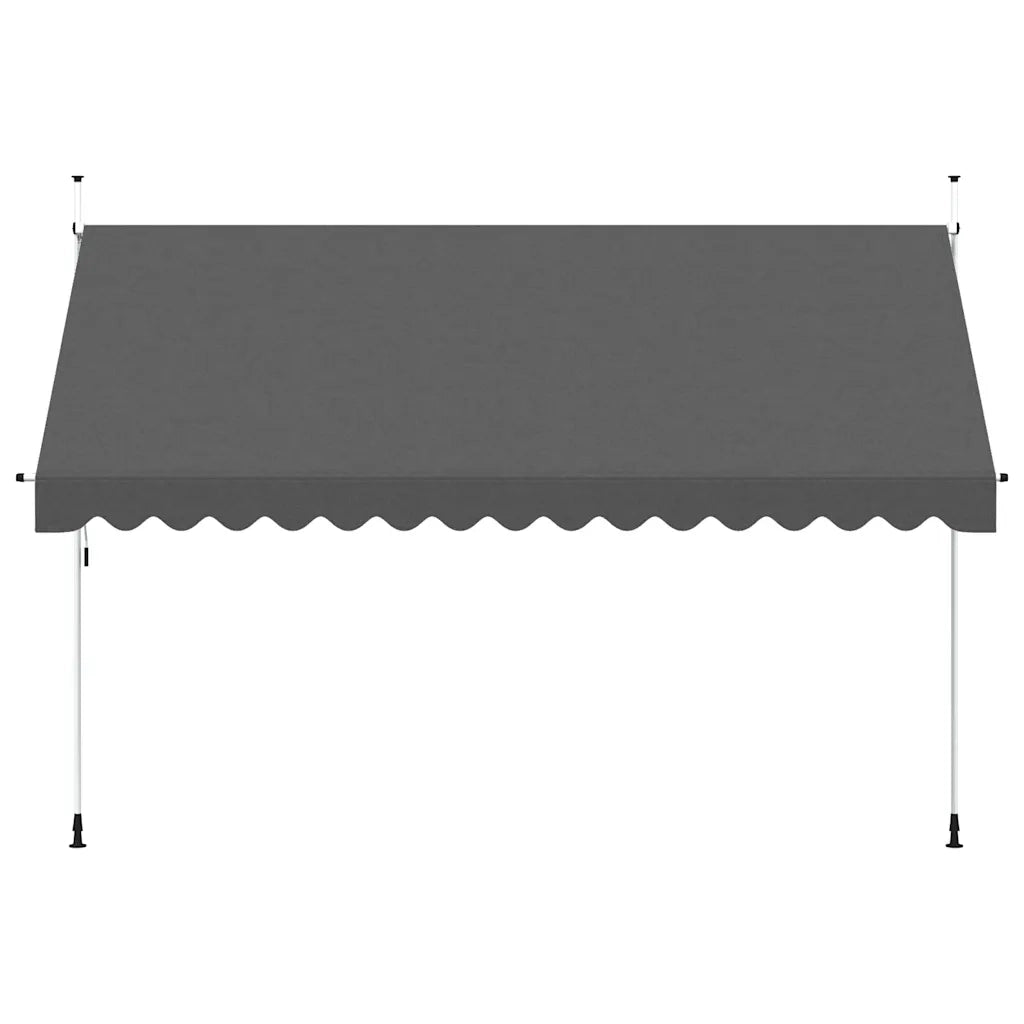 Tenda da Sole Retrattile Manuale-Tenda parasole per Patio 400 cm Antracite