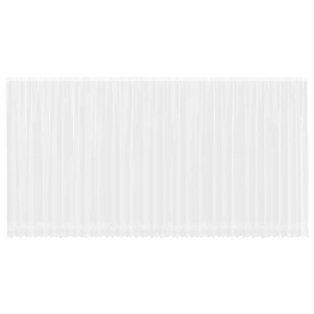 vidaXL Tende con tende Floreale Bianco 900 x 280 cm Poliestere