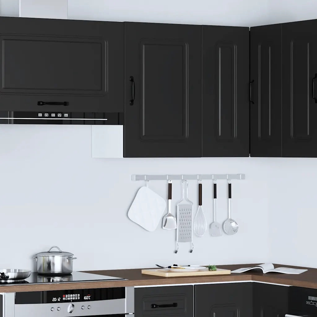 Pensile da Cucina Kalmar Nero in Legno Multistrato