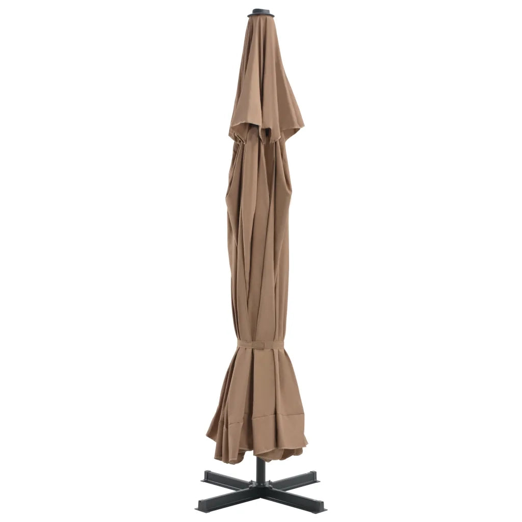 Ombrellone da Esterni con Palo in Alluminio 500 cm Grigio Talpa 44475