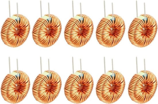 Induttore a spira magnetica, unico strato, bobina di induzione, 100 uH, 20 A - Set da 10 pezzi