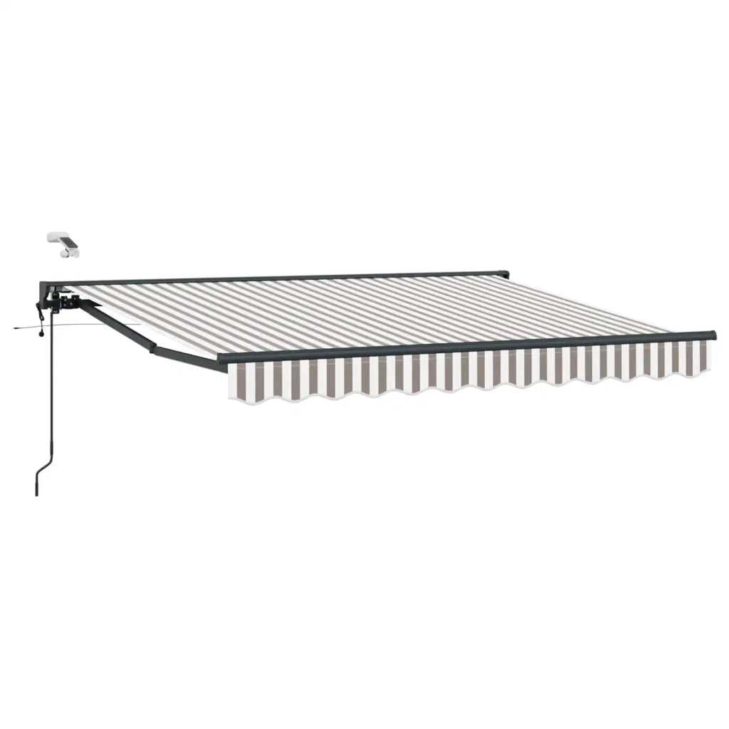 Tettuccio Elettrico Retrattile Grigio chiaro e bianco 4,5 × 3 m 3426258