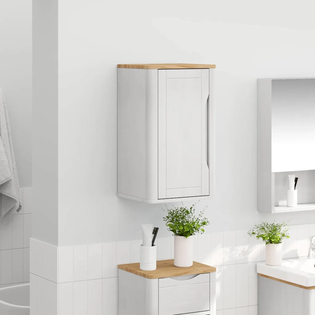 Armadio da bagno a muro con porta FLORO Bianco 35 x 30 x 60 cm 42011236