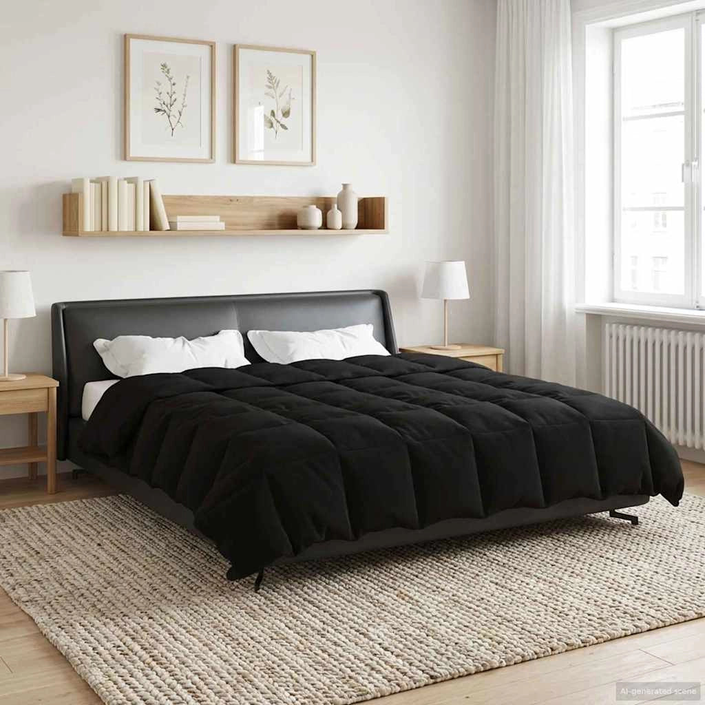 Duvet Invernale 200 x 220 cm Inverno Nero Traspirante 42026105