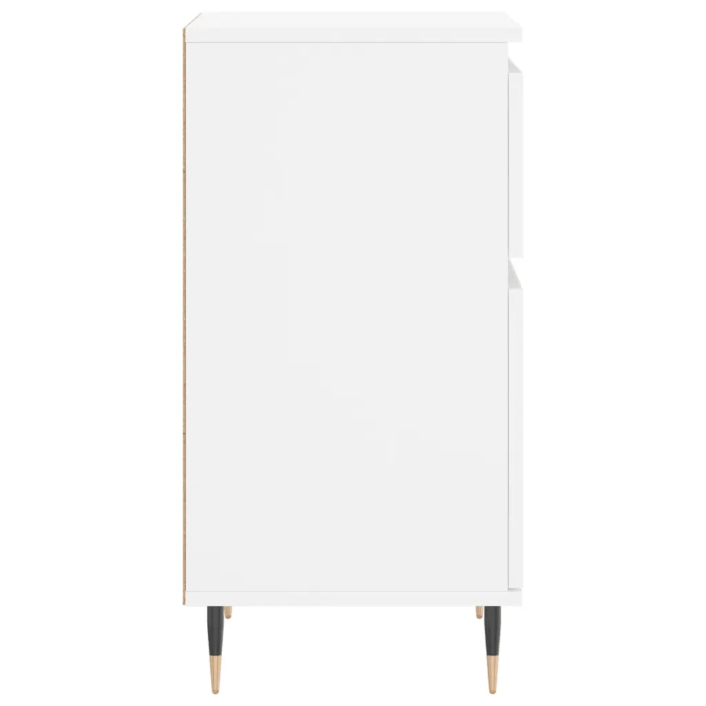 Credenze 2 pz Bianche 40x35x70 cm in Legno Multistrato 831133