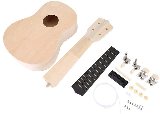 Kit per costruire un ukulele - DIY - Leggero - Adatto per bambini - Strumento musicale - Migliora le abilità