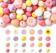 Set di Filigrana in Silicone 114 pezzi - Fiore di Margherita/Ottocanto - 12mm/10mm/15mm - Orecchino a Distanza - Filigrane Singole - Per Collana/Bracciale/Catena - Set di Filigrane