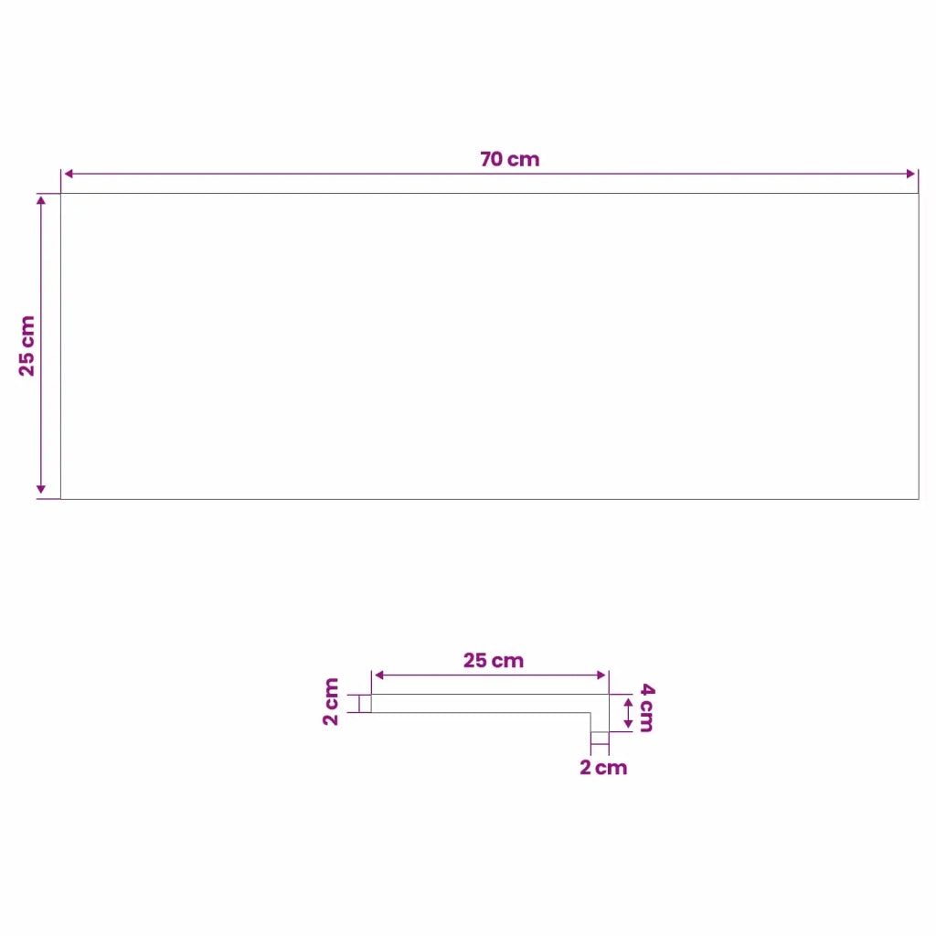 Gradini per Scale 16 pz 70 x 25 x 2 cm Bianco 3449453