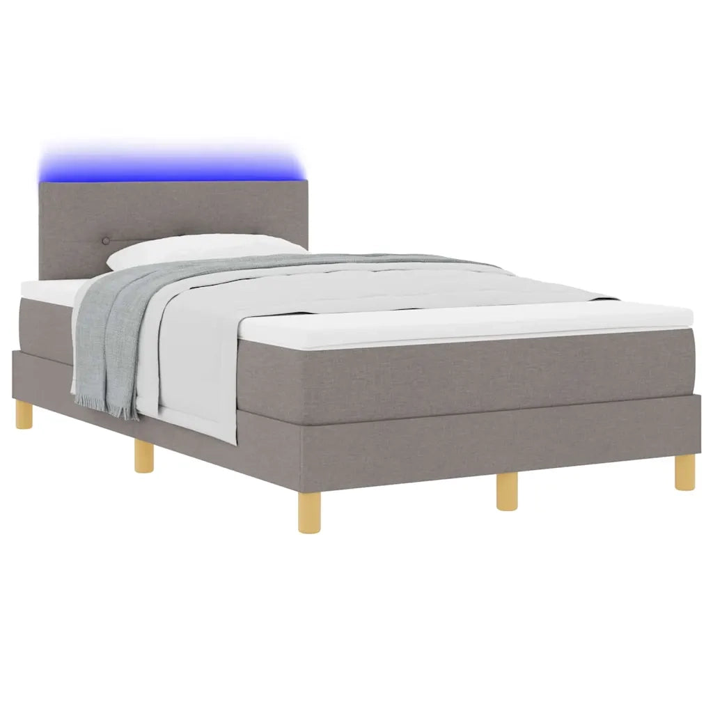 Letto a Sorgente LED con strisce LED Talpa 120 x 190 cm Tessuto 3342426