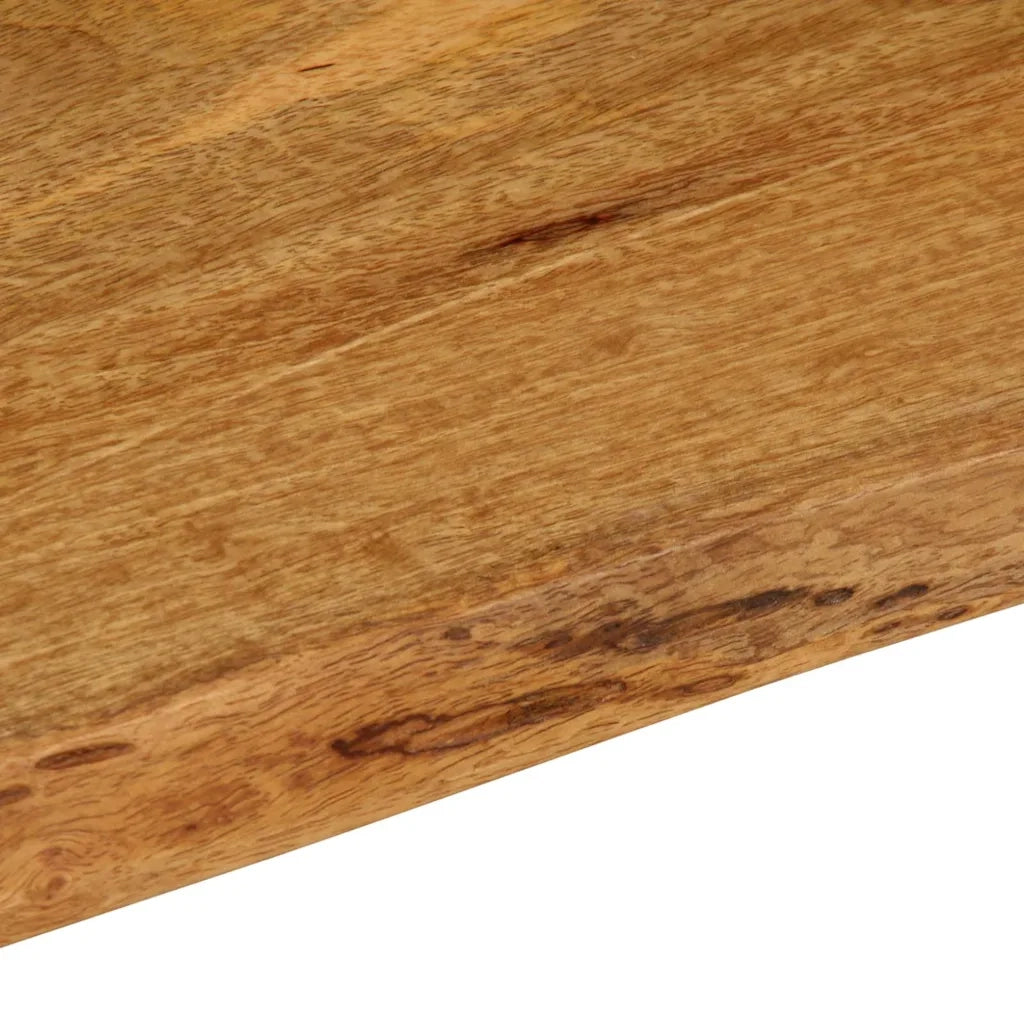 Piano Tavolo 70x40x2,5 cm Bordi Vivi in Legno Massello di Mango 370753