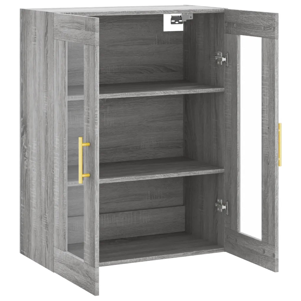 Armadietto a Muro | Mobile a Parete Grigio Sonoma 69,5x34x90 cm