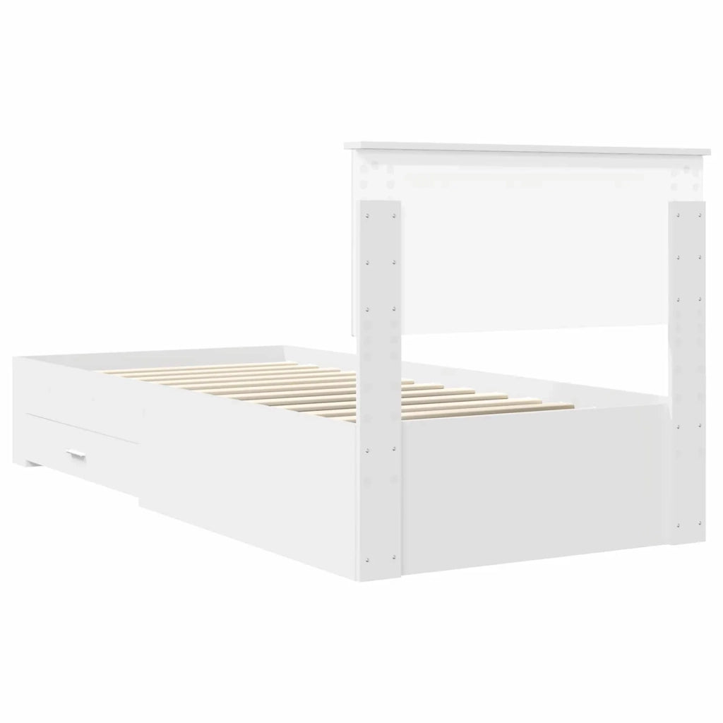 Struttura del letto Bianco 90 x 190 cm Legno multistrato 3410949