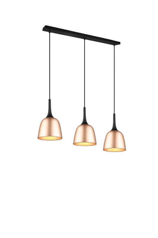 Lampada a Sospensione da Interno  E27 in Alluminio Ottone Satinato