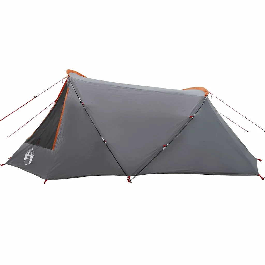 Tenda Tunnel per 3 Persone 3 persona Grigio e arancione 42004052