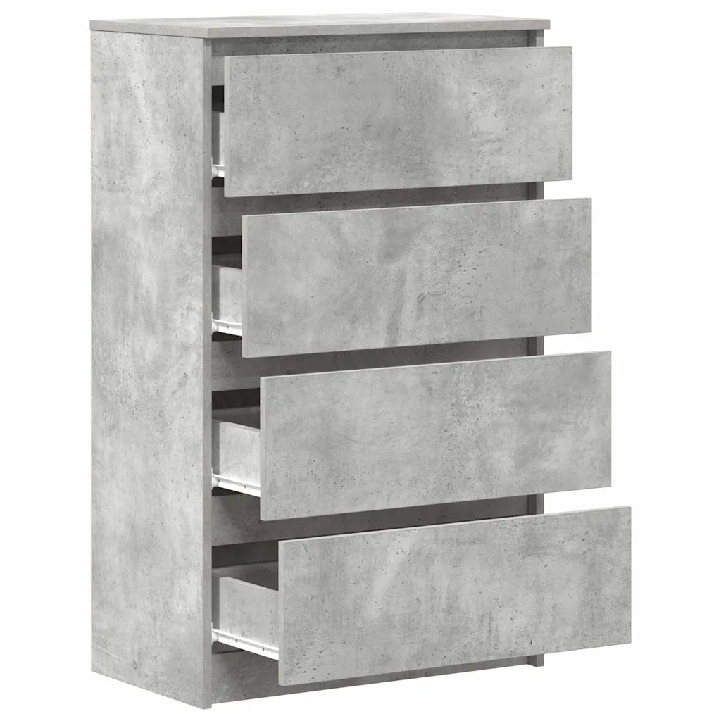 Credenza Grigio Cemento 60x35x98,5 cm in Legno Multistrato 800535