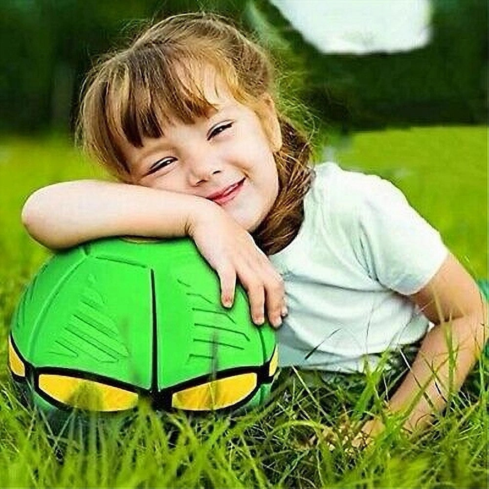 Trade Shop - Palla Magica Volante Si Trasforma In Frisbee Con Luce Led Per Bambini Animali -