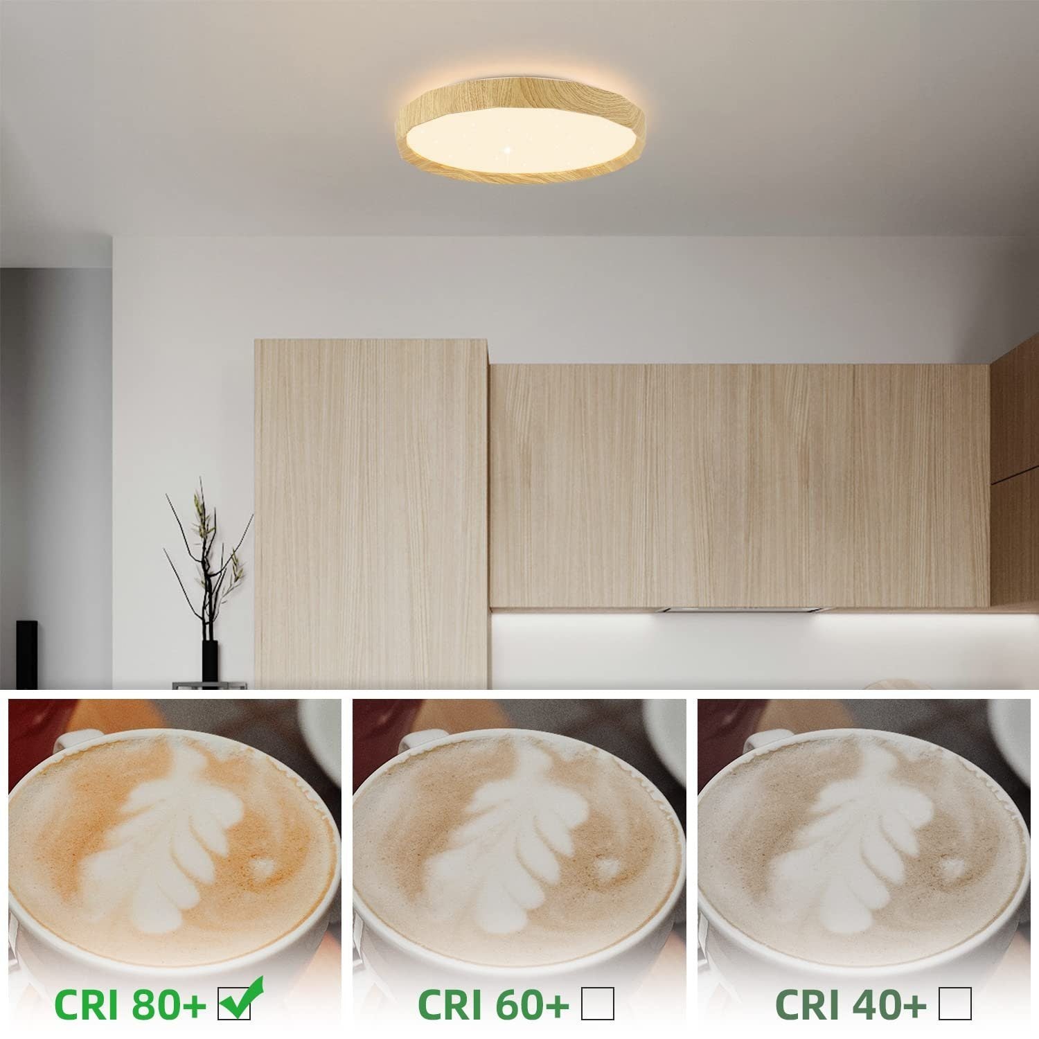 ZMH Lampada da soffitto plafoniera LED Starry Sky 40cm dimmerabile telecomando