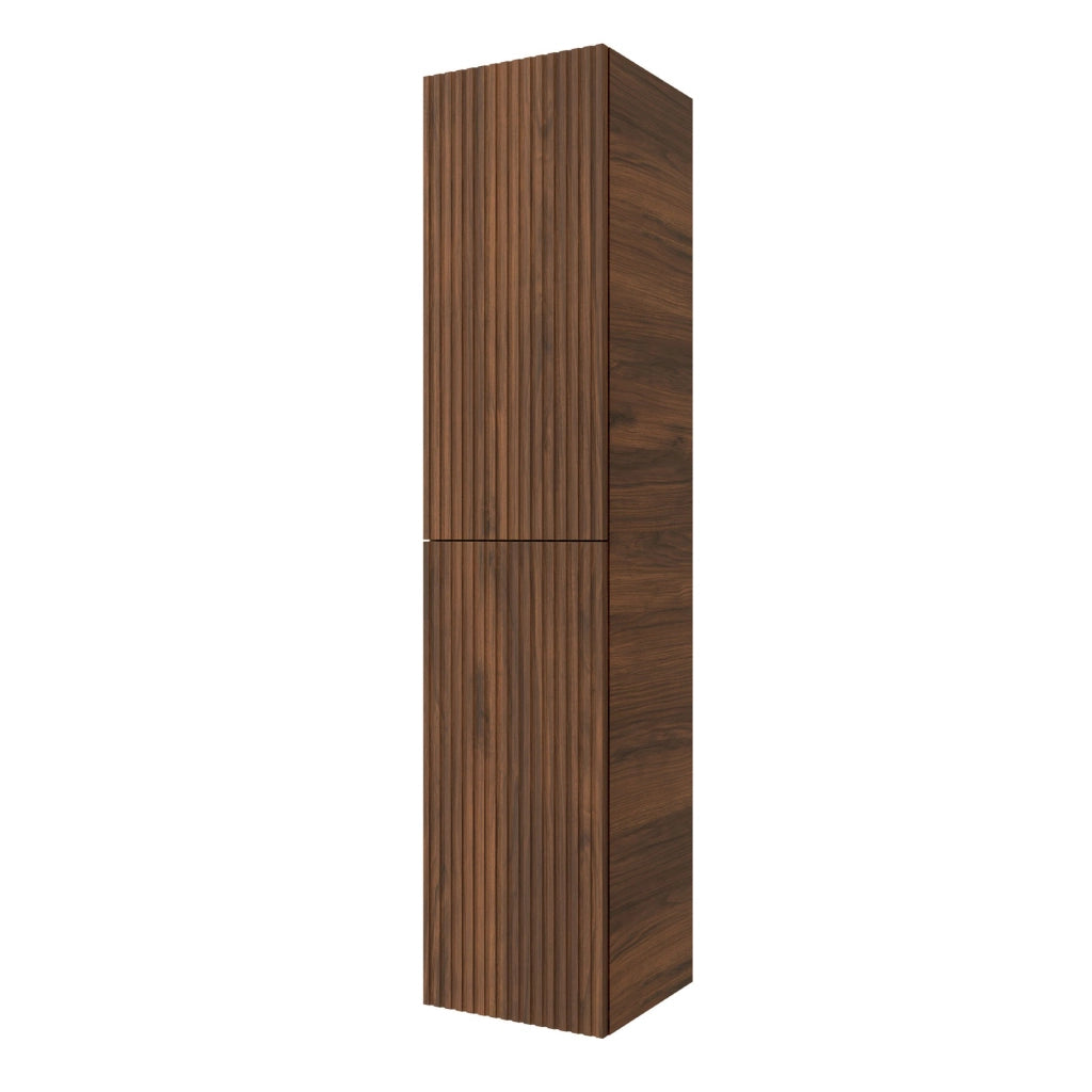 Colonna bagno sospesa 160cm in noce maya a 2 ante Nara