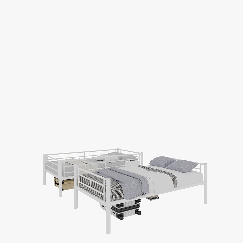 Letto metallico Twin su Twin - Xylo - struttura robusta, senza rete