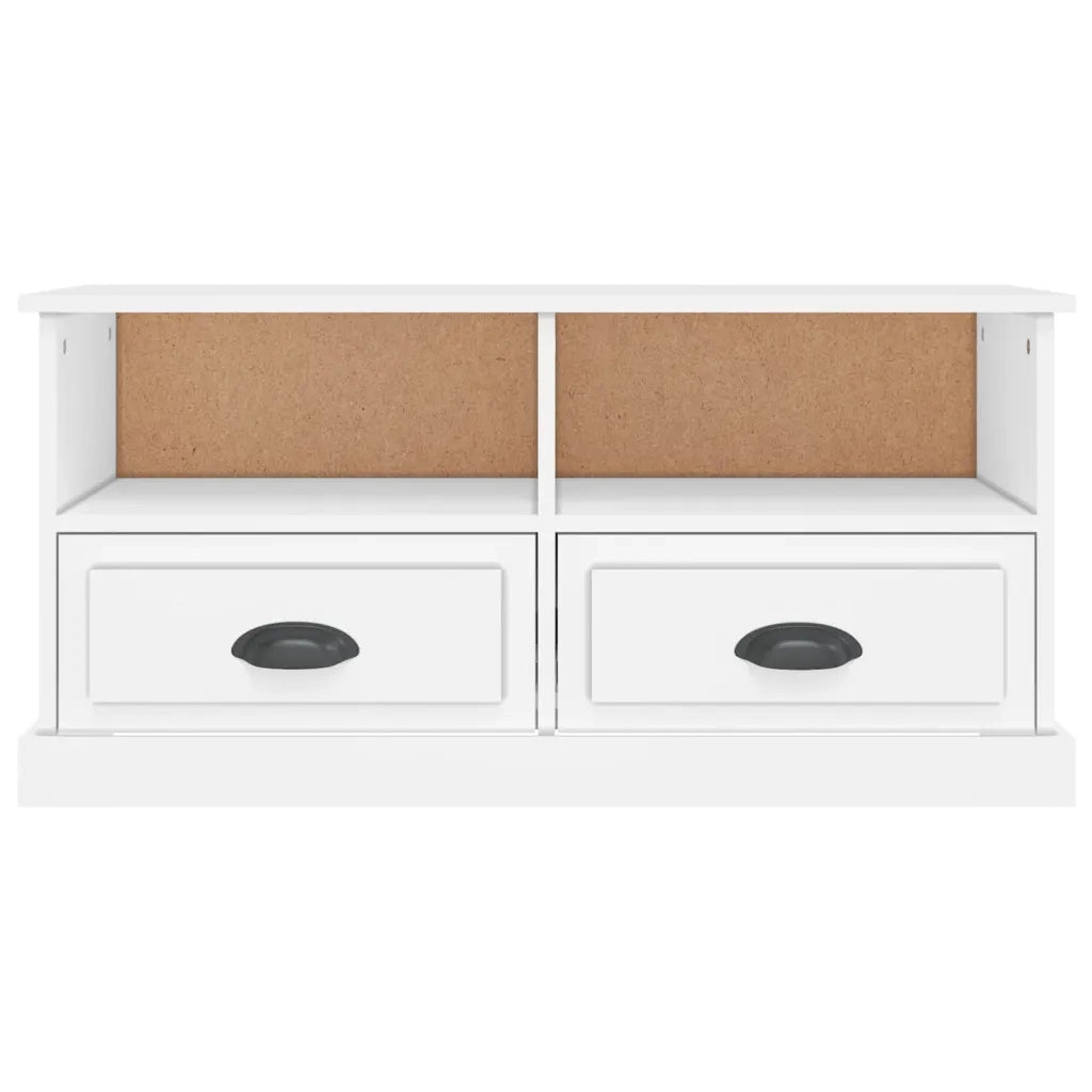 Mobile Porta TV Bianco 93x35,5x45 cm in Legno Multistrato 816464