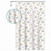 Trade Shop - Tenda Doccia Vasca Da Bagno Con 12 Ganci Arcobaleno Fantasy 180x200cm Peva 87563 -