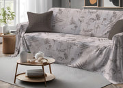 Telo Arredo Granfoulard Copritutto Salvadivano 100% Cotone Dis. Soffione - Singolo - Beige